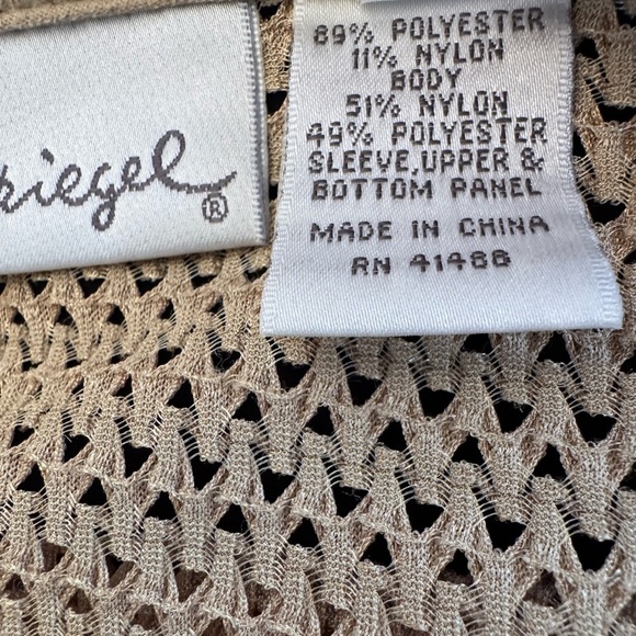 Spiegel Tan Utility Jacket with Mesh Accents Sz xl - Picture 8 of 8